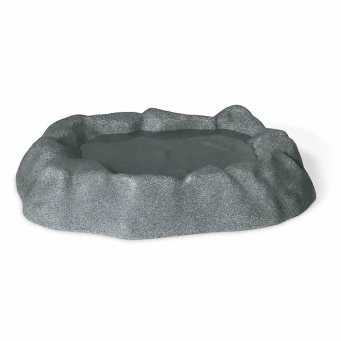 Ground Birdbath, Gray
