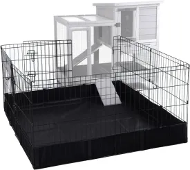 GUTINNEEN Rabbit Playpen Indoor Bunny Pen Outdoor Small Animal Enclosure Easily Combined with Rabbit Cages with Waterproof Floor Liner (Playpen Only)