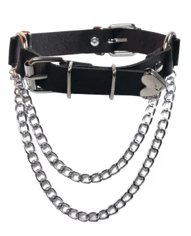 Heart Adjuster Collar - Black