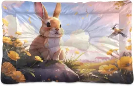 Joko Ivery Bird Buttercups Field Pastel Dog Cat Bed for Crate Soft Crate Pad Anti Slip Sleeping Mats Machine Washable Crate Mat for Cats Puppy Dogs Indoor Pet Supplies 2418 in