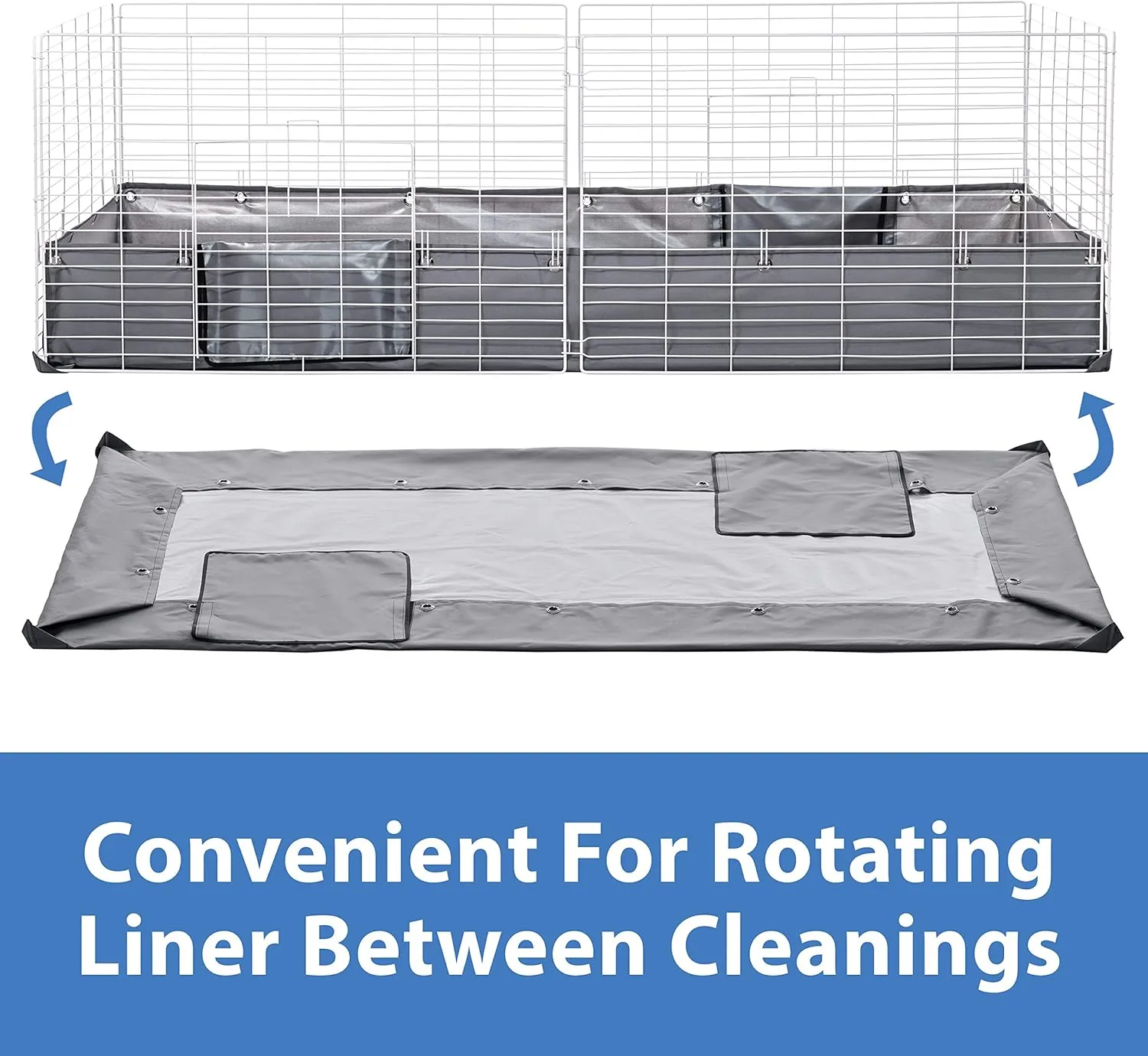 Kaytee Open Living Pet Guinea Pig or Rabbit Habitat Replacement Liner 60" x 30"