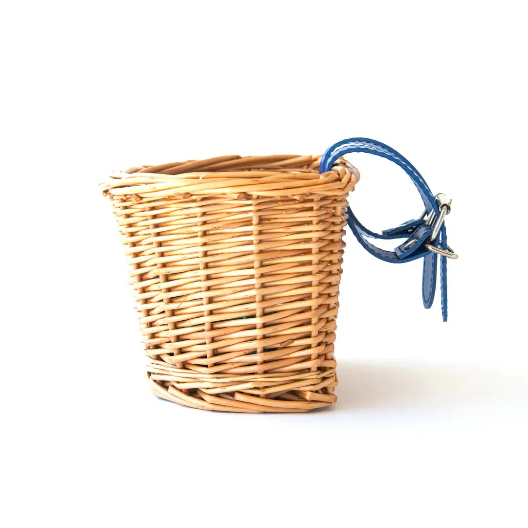 Kids Wicker Bike & Scooter Basket | Blue