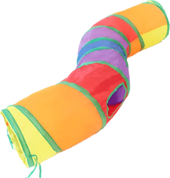 Meow N Roll Rainbow Cat Tunnel