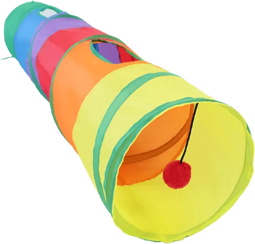 Meow N Roll Rainbow Cat Tunnel