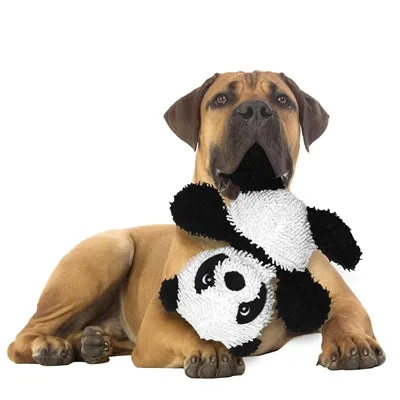 Mighty Microfiber Panda Bear Durable Dog Toy