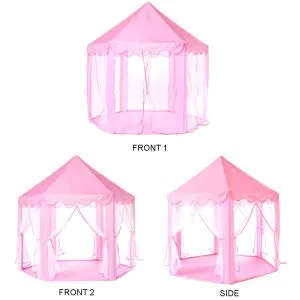 Monobeach Princess Tent Girls Large Playhouse Kids Castle Play Tent with Star Lights Toy for Children Indoor and Outdoor Games, 55'' x 53'' (DxH)