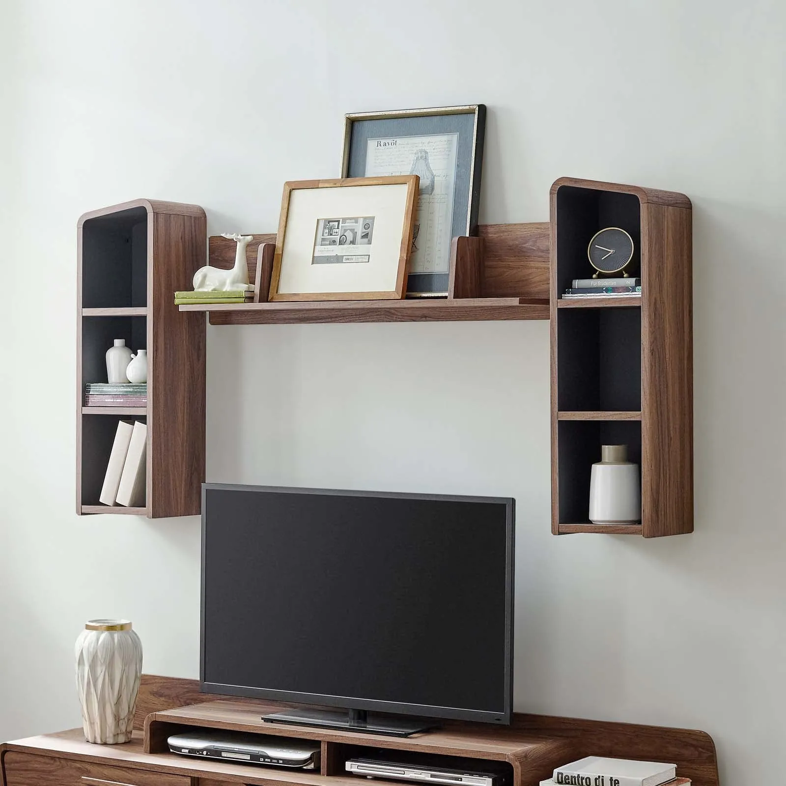 Omnistand Wall Mounted Shelves by Modway