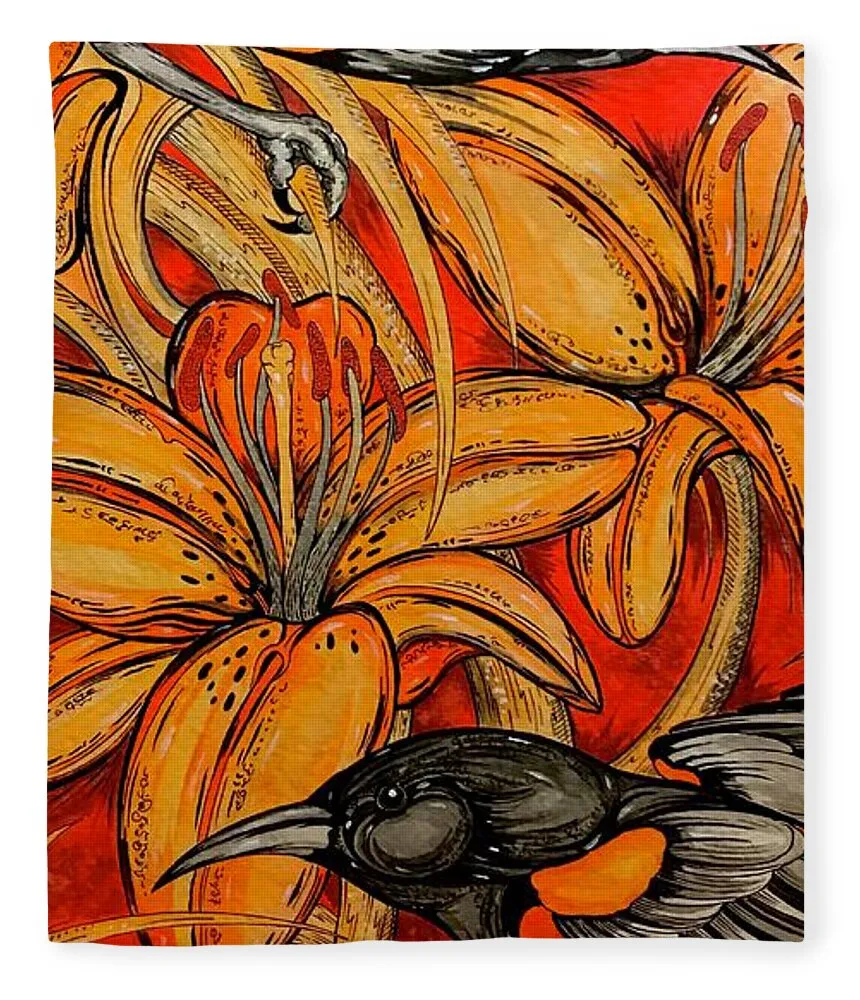 Oriole Pair - Blanket