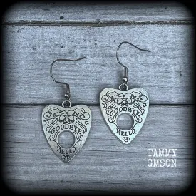 Ouija earrings-Planchette earrings