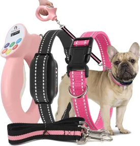 PaiPaitek No-Pull Dog Training Collar with Remote - Automatic Anti-Pull Sensor with 3 Training Modes (Beep/Vibration/Shock) for Effective Leash Training and Behavior Correction