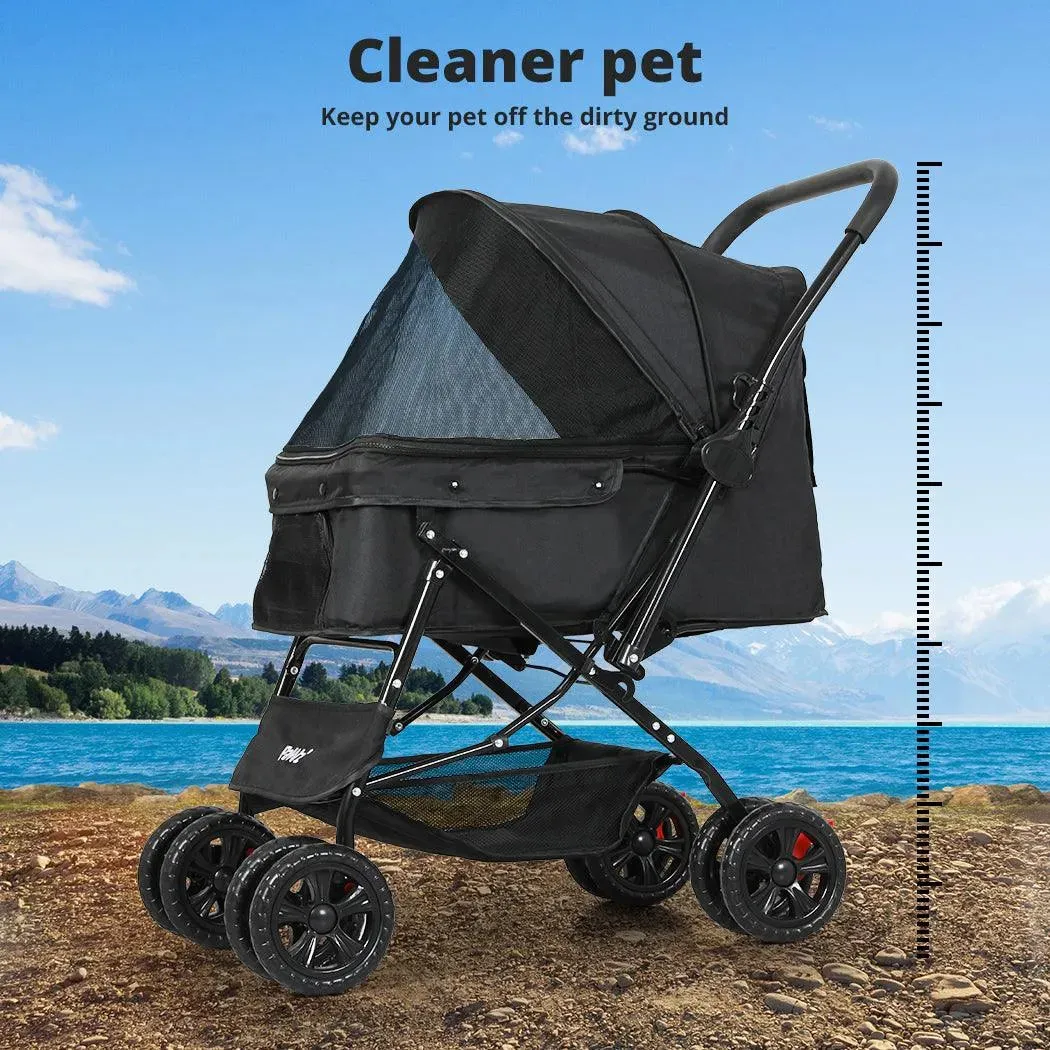 PaWz Pet Dog Stroller Pram 4 Wheels