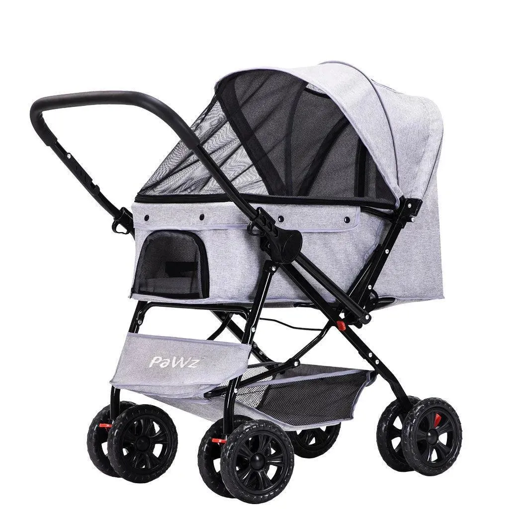 PaWz Pet Dog Stroller Pram 4 Wheels