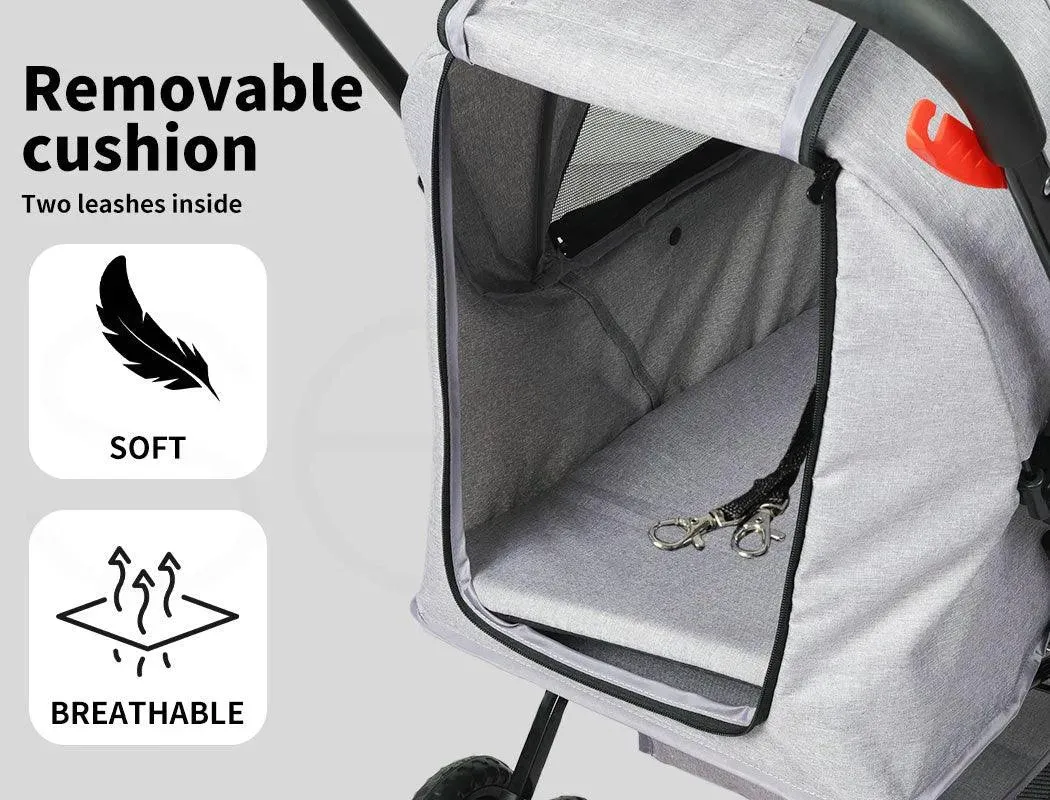 PaWz Pet Dog Stroller Pram 4 Wheels