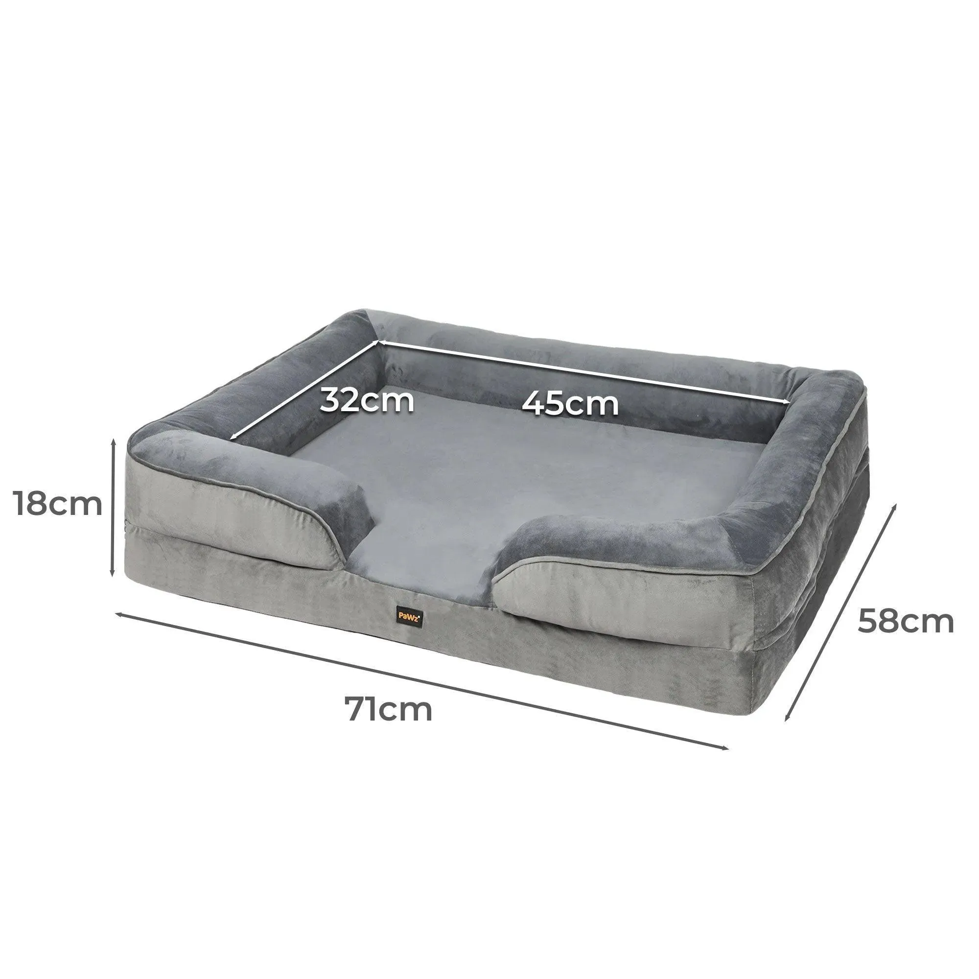 PaWz Premium Memory Foam Pet Sofa Bed
