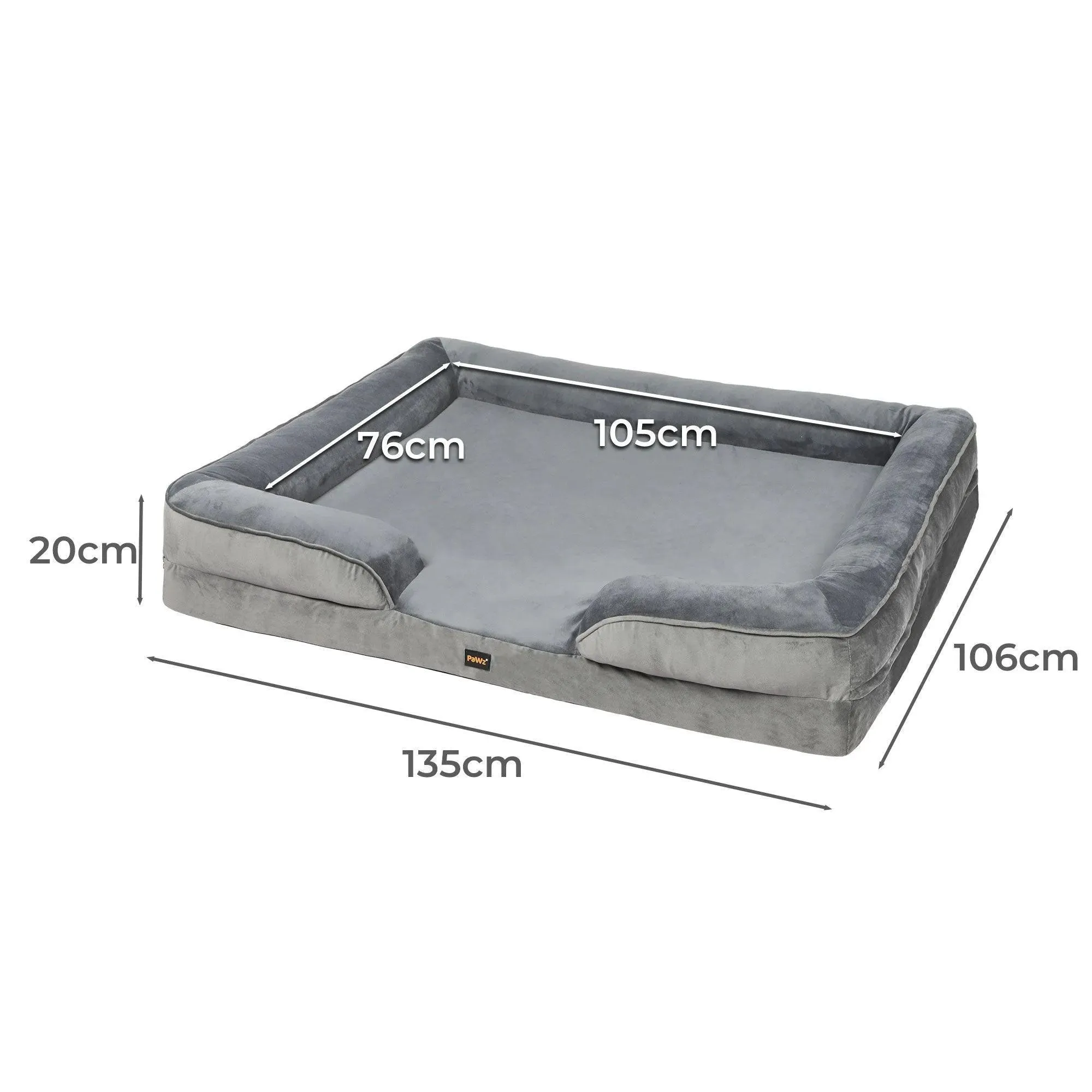 PaWz Premium Memory Foam Pet Sofa Bed