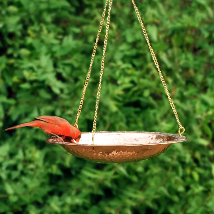 Pure Copper Hanging Bird Bath