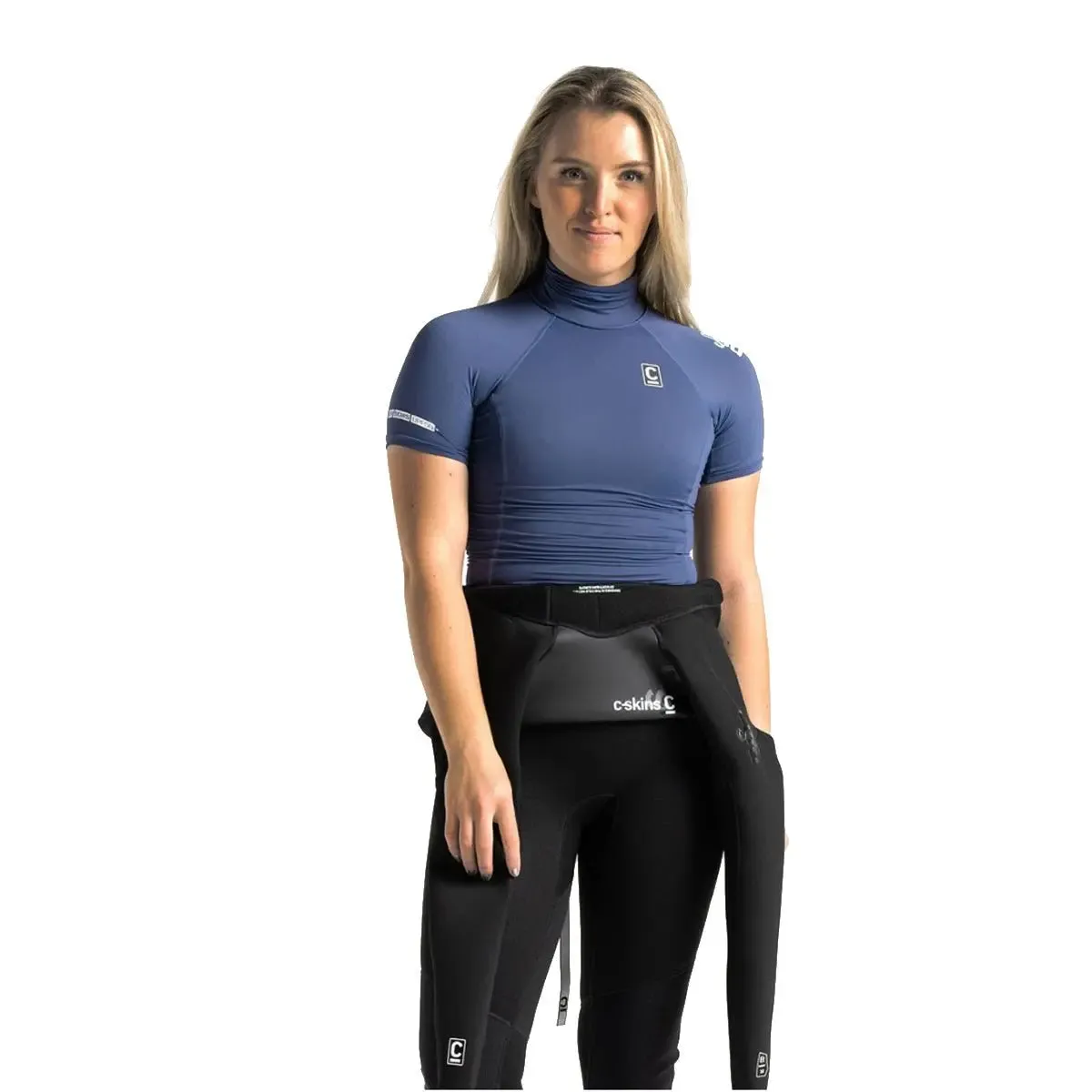 Rash Vest X Short Sleeve - Black/Black/White