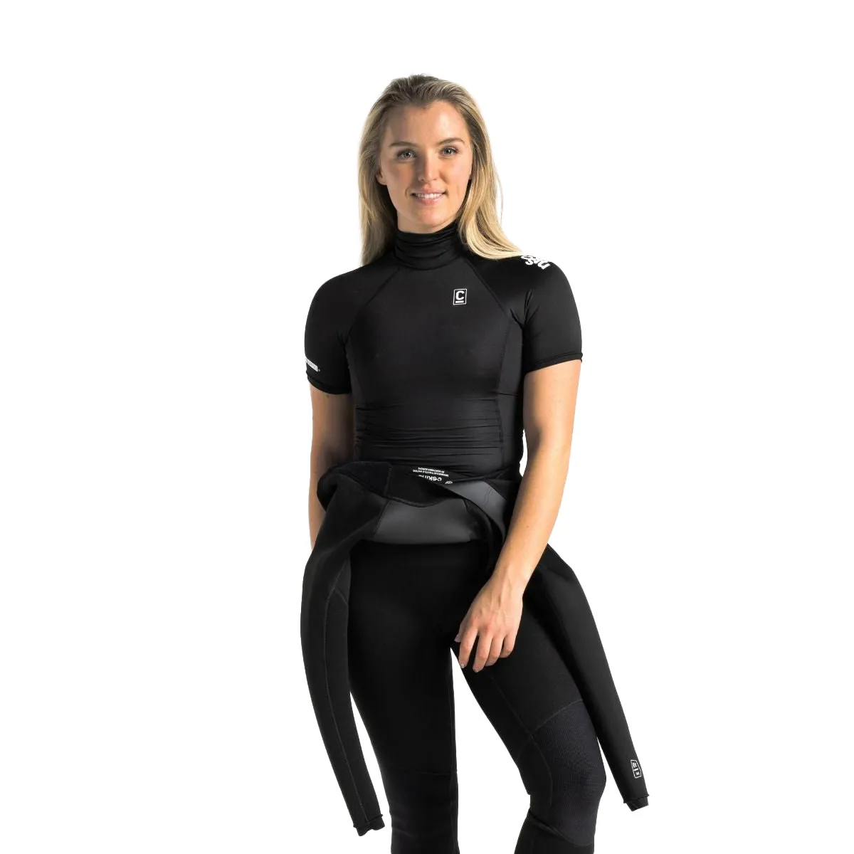 Rash Vest X Short Sleeve - Black/Black/White