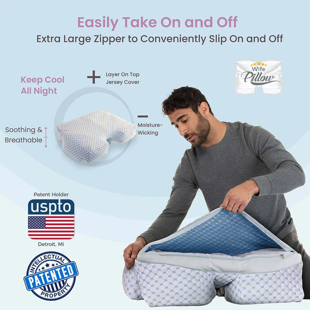 SG - Cooling Ice Cover Pillowcase, Material All Around for Hot Sleepers - F