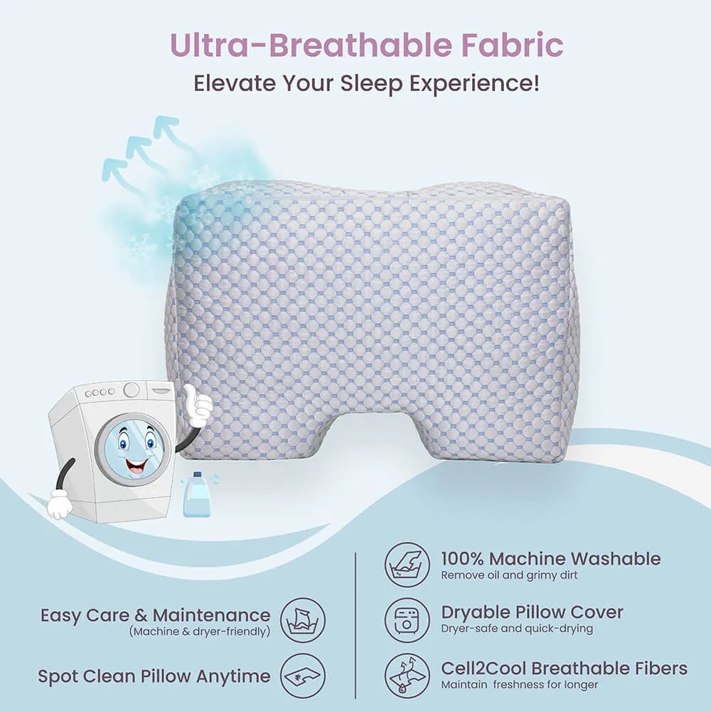 SG - Cooling Ice Cover Pillowcase, Material All Around for Hot Sleepers - F