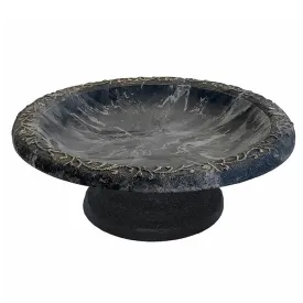 Short Sand Fiber Clay Bird Bath