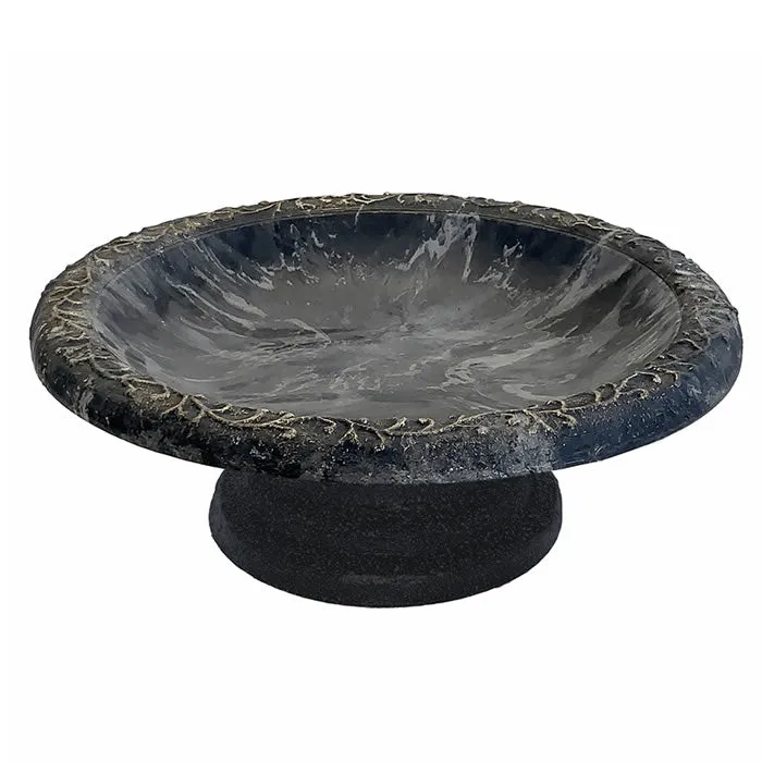 Short Sand Fiber Clay Bird Bath