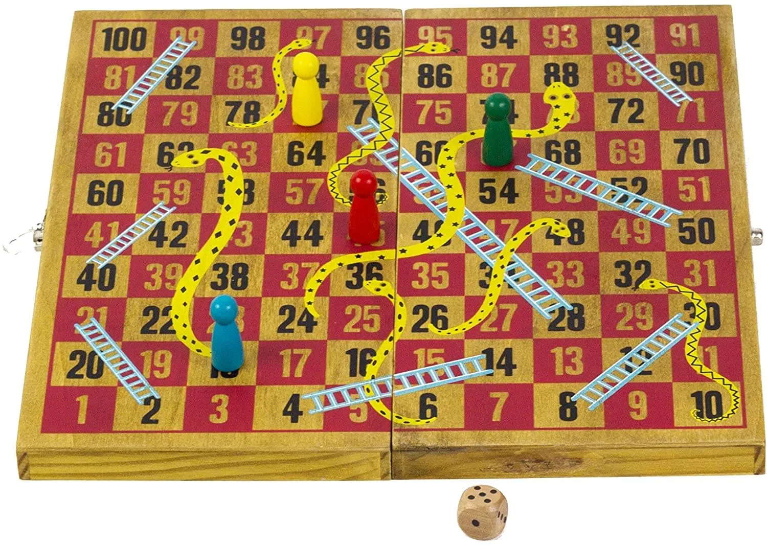 Snakes and Ladders | Classic Wooden Family Board Game