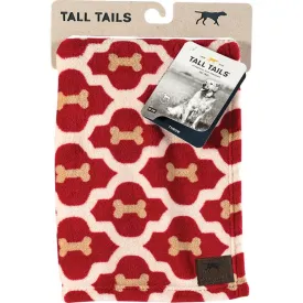 Tall Tails Blanket Red Bone Pattern Fleece Dog Blanket