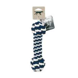 Tall Tails Braided Bone Dog Toy Navy