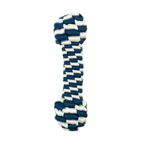 Tall Tails Braided Bone Dog Toy Navy