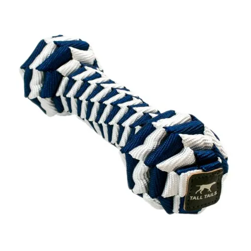 Tall Tails Braided Bone Dog Toy Navy