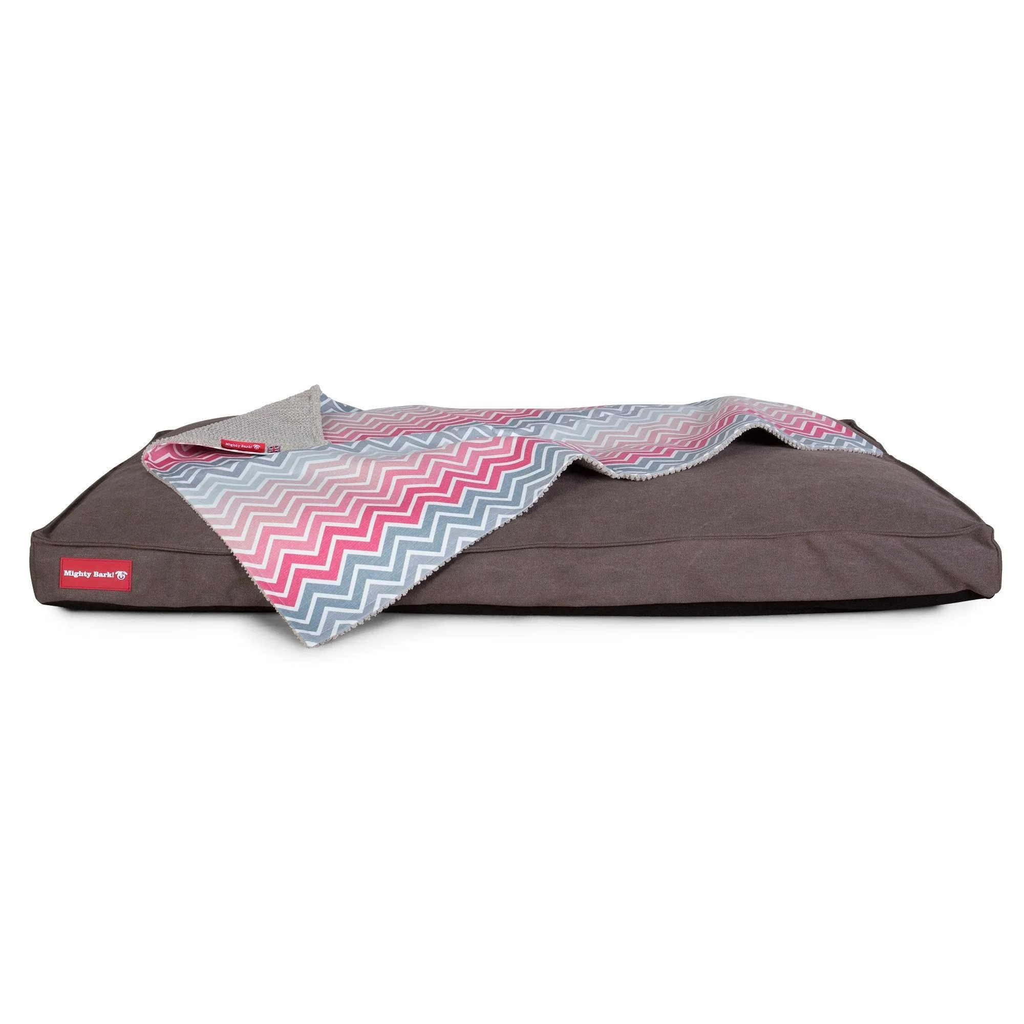 The Blanket - Fleece Pet Blanket For Dogs & Cats - Geo Print Chevron Pink