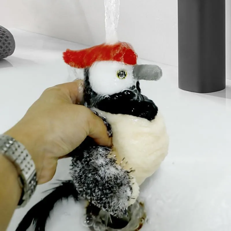 Touch Moving Pet chew, Plush, Interactive Small and Medium Pet Plush Toys USB Electric Recharge Flapping Wing Parrot Bird with Catnip Pet Chew, Plush Interactive & Movement Toys.