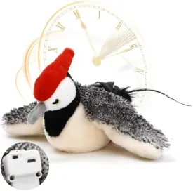 Touch Moving Pet chew, Plush, Interactive Small and Medium Pet Plush Toys USB Electric Recharge Flapping Wing Parrot Bird with Catnip Pet Chew, Plush Interactive & Movement Toys.