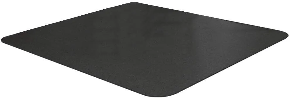 Under Pet Cage Mat for Bird Cages, Reptile Aquariums, Dog Kennels, Water-Resistant Pad for Hard Floors and Surfaces, 46 Inches x 60 Inches, Black