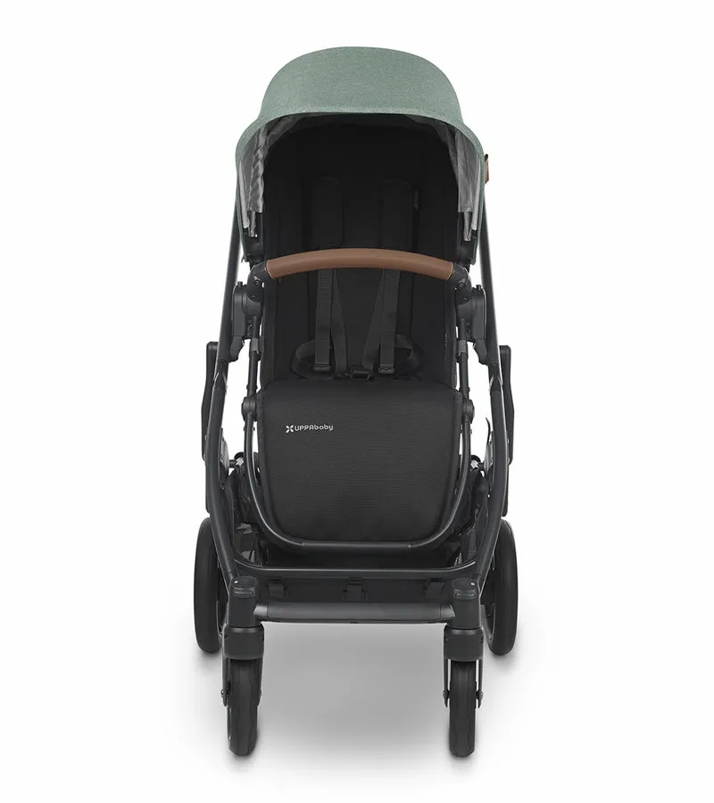 UPPAbaby Cruz V2 Stroller - Gwen (Green Melange / Carbon / Saddle Leather)