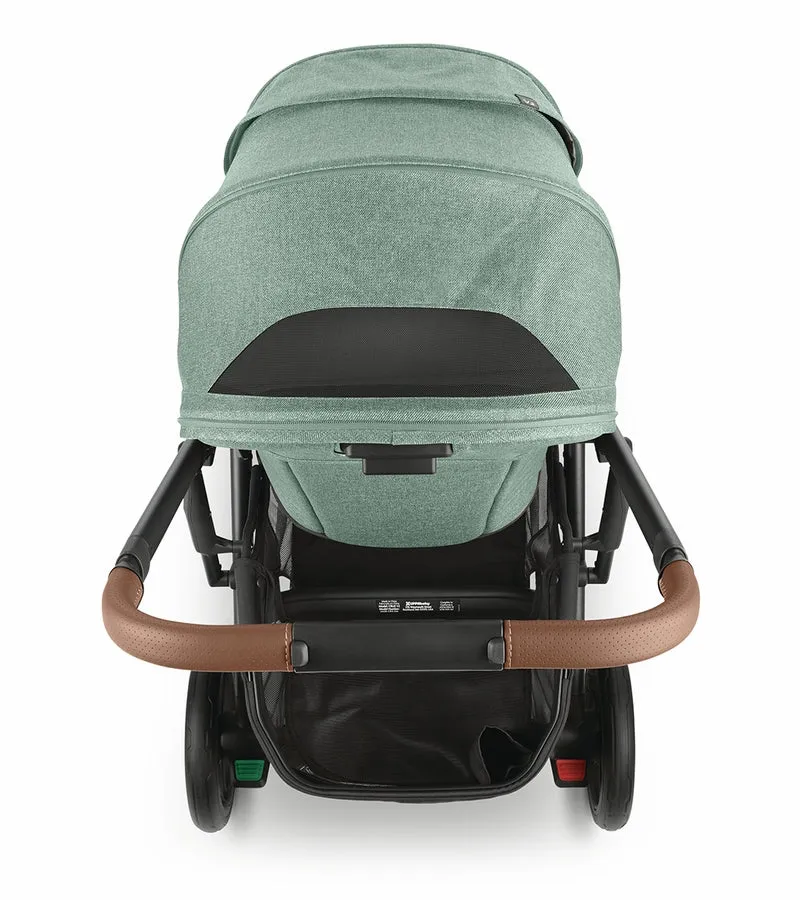 UPPAbaby Cruz V2 Stroller - Gwen (Green Melange / Carbon / Saddle Leather)