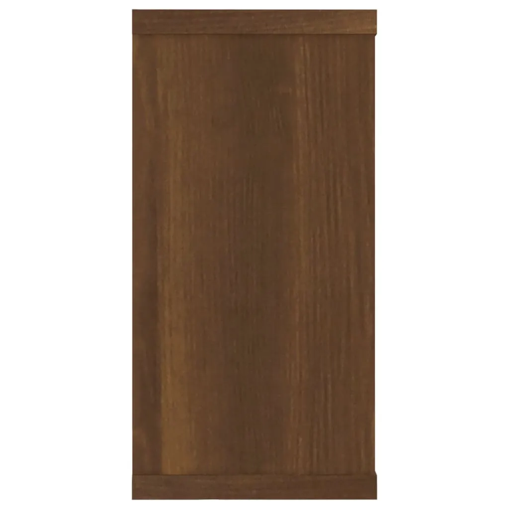 vidaXL Wall Cube Shelves 4 pcs Brown Oak 100x15x30 cm Engineered Wood