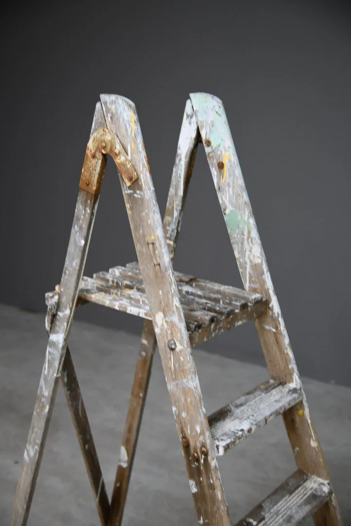 Vintage Wooden Small Step Ladders