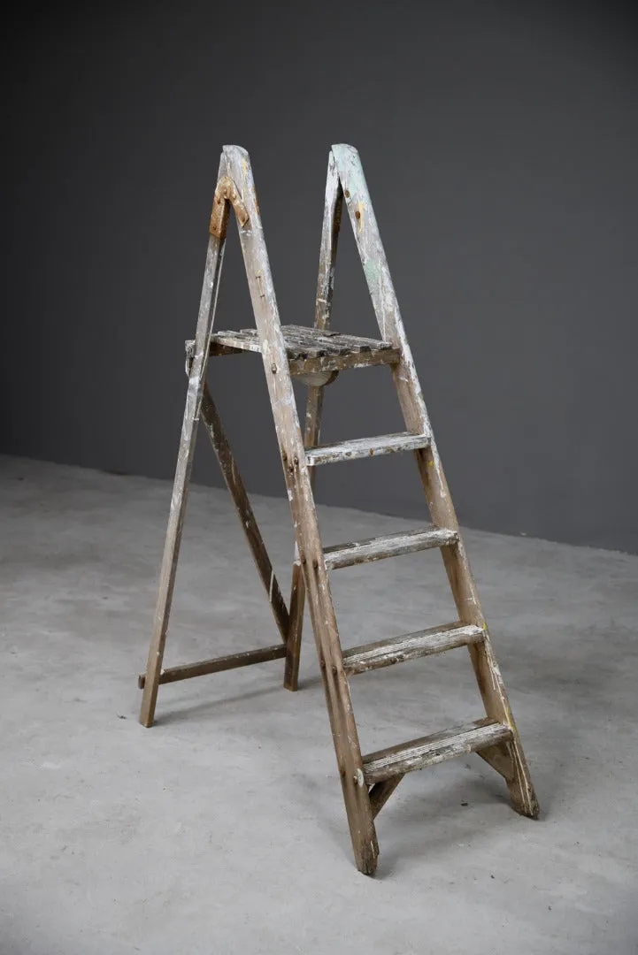 Vintage Wooden Small Step Ladders