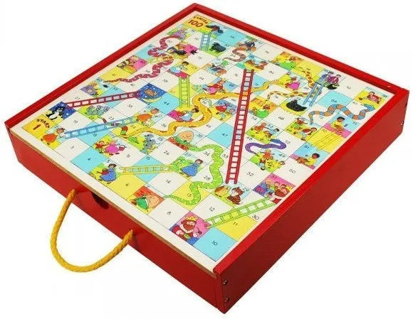 Wooden Games Compendium: Snakes & Ladders, Draughts & More